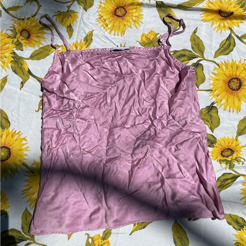 Silk Laundry Pink Silk Camisole Top